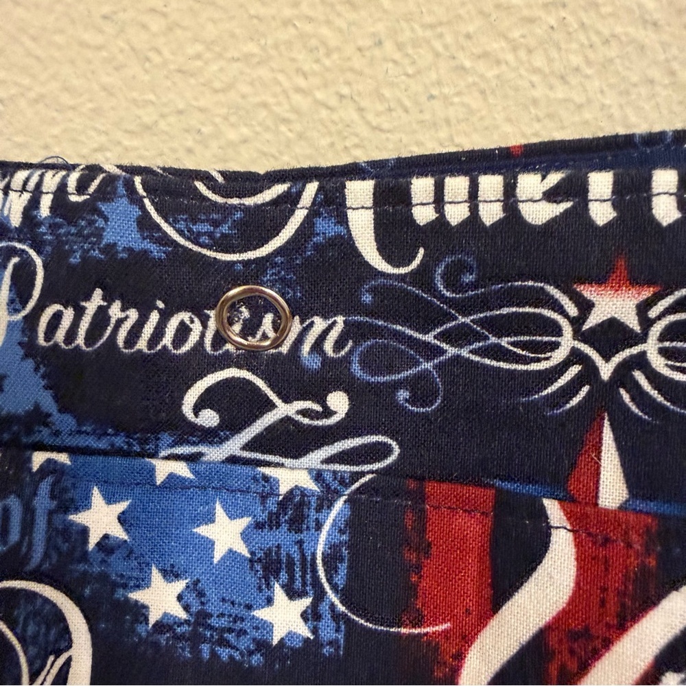 Patriotic USA Crossbody Bag Red White Blue Americana Flag Print Small Purse - Picture 7 of 11